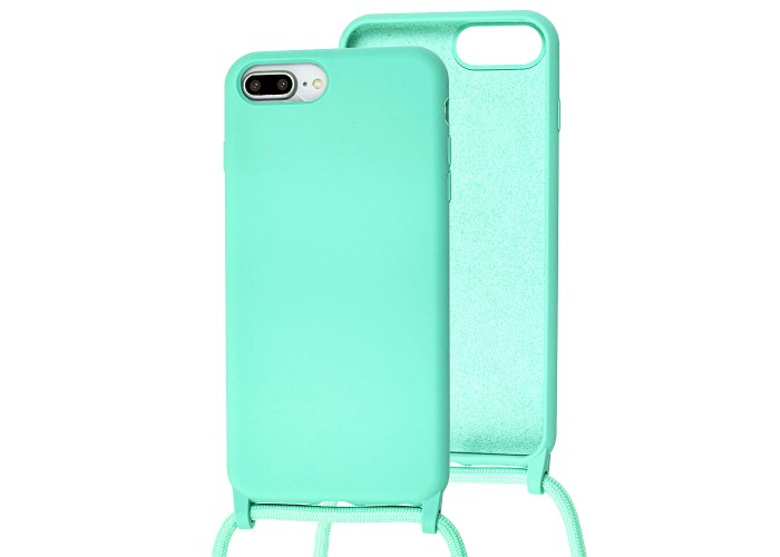 Чехол для iPhone 7 Plus / 8 Plus Lanyard without logo turquoise