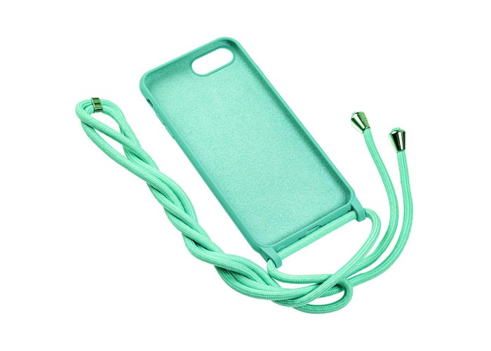 Чехол для iPhone 7 Plus / 8 Plus Lanyard without logo turquoise