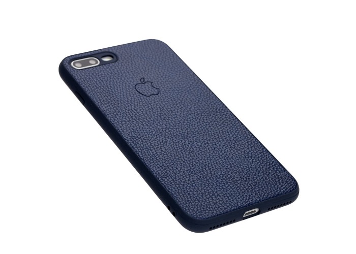 Чехол для iPhone 7 Plus / 8 Plus Leather cover синий