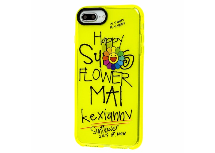 Чехол для iPhone 7 Plus / 8 Plus Neon print happy