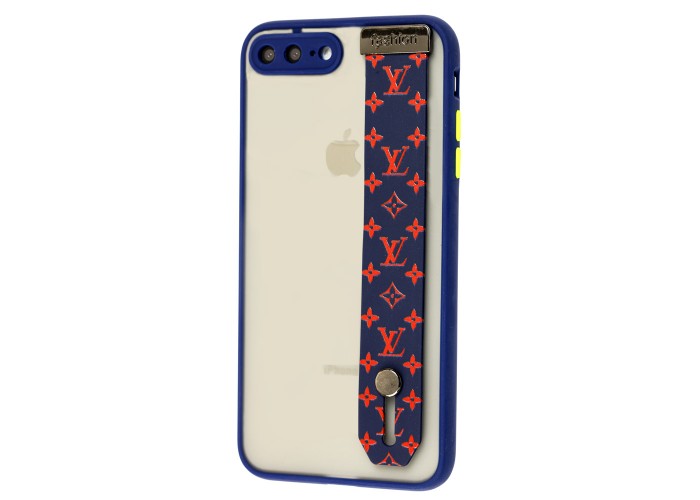 Чехол для iPhone 7 Plus / 8 Plus WristBand LV синий / красный
