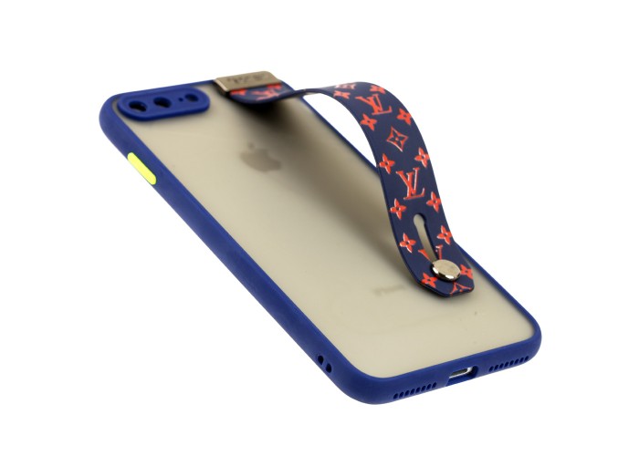 Чехол для iPhone 7 Plus / 8 Plus WristBand LV синий / красный