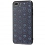 Чехол для iPhone 7 Plus / 8 Plus glass 3D черный