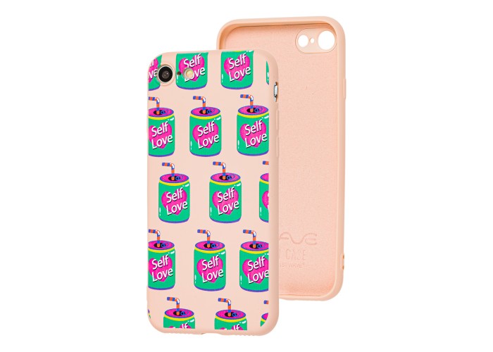 Чехол для iPhone 7 / 8 / SE2 Wave Fancy self love / pink sand