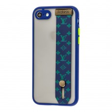 Чехол для iPhone 7 / 8 / SE 20 WristBand LV синий / зеленый