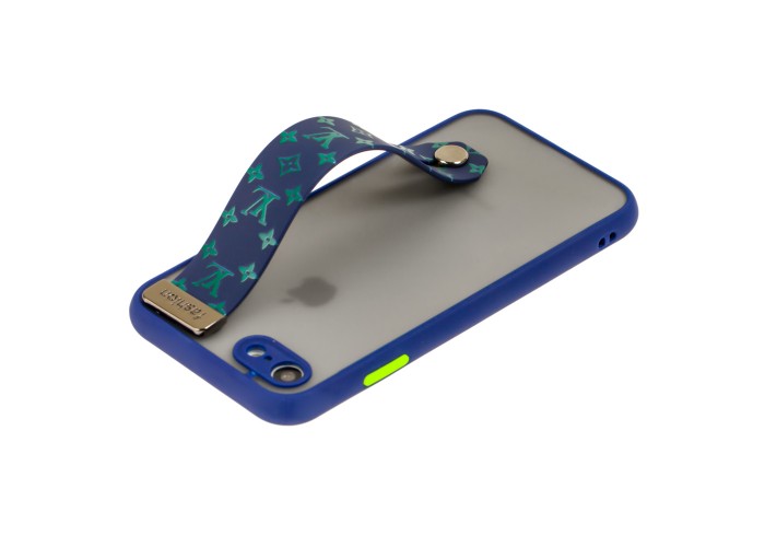 Чехол для iPhone 7 / 8 / SE 20 WristBand LV синий / зеленый