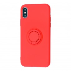 Чехол для iPhone X / Xs ColorRing красный