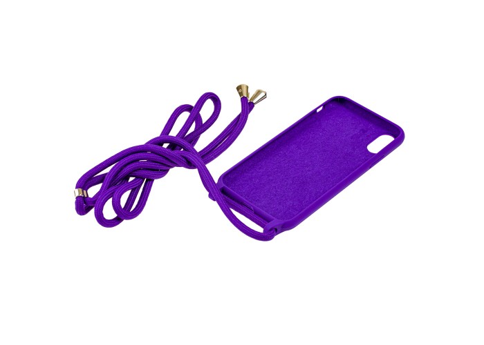 Чехол для iPhone X / Xs Lanyard without logo violet
