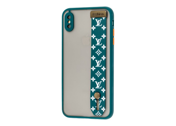 Чехол для iPhone X / Xs WristBand LV зеленый / белый