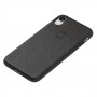 Чехол для iPhone Xr Leather cover черный