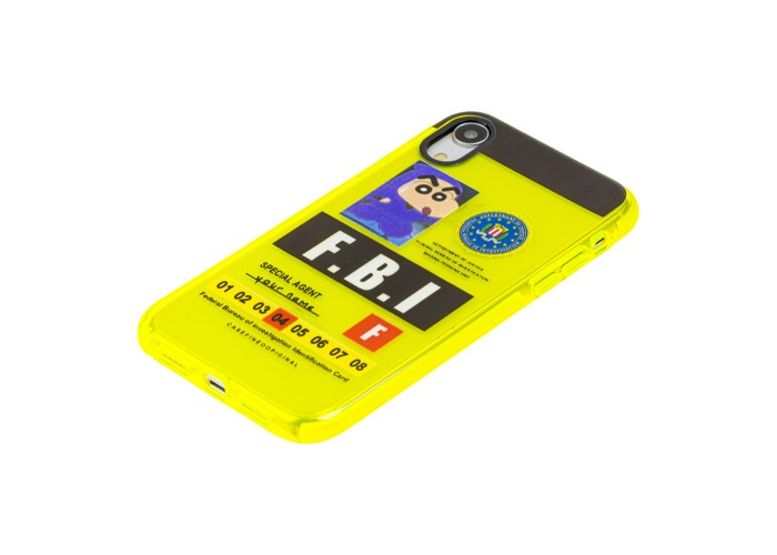 Чехол для iPhone Xr Neon print FBI