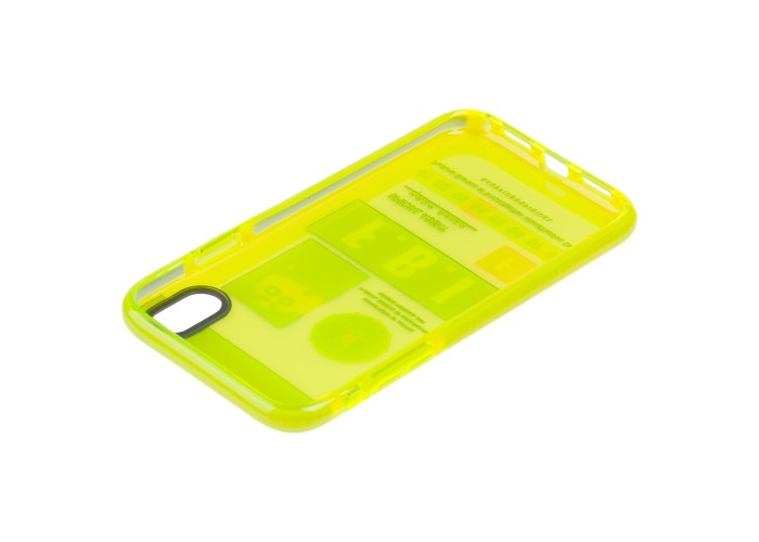 Чехол для iPhone Xr Neon print FBI