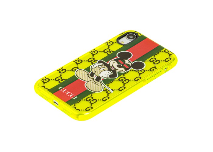 Чехол для iPhone Xr Neon print Микки Маус