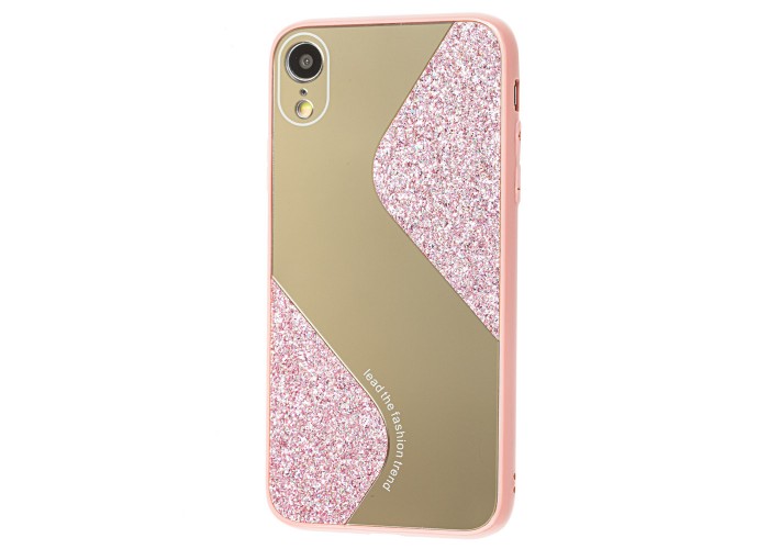 Чехол для iPhone Xr Shine mirror розовый