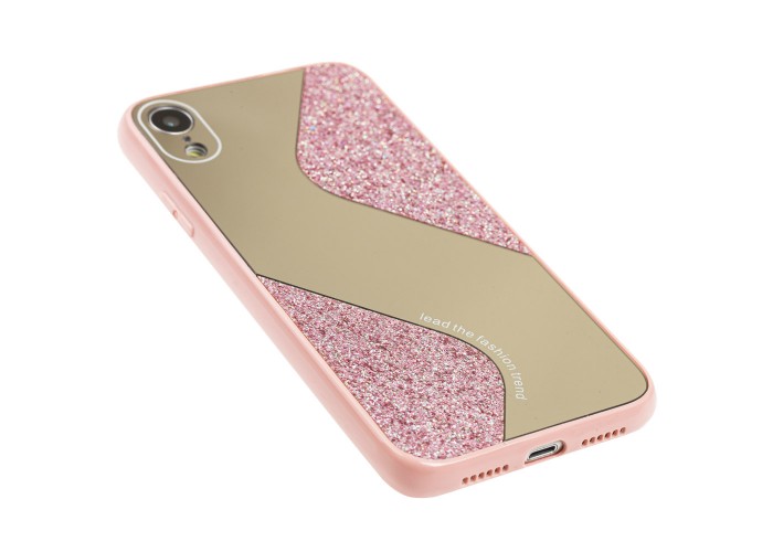Чехол для iPhone Xr Shine mirror розовый