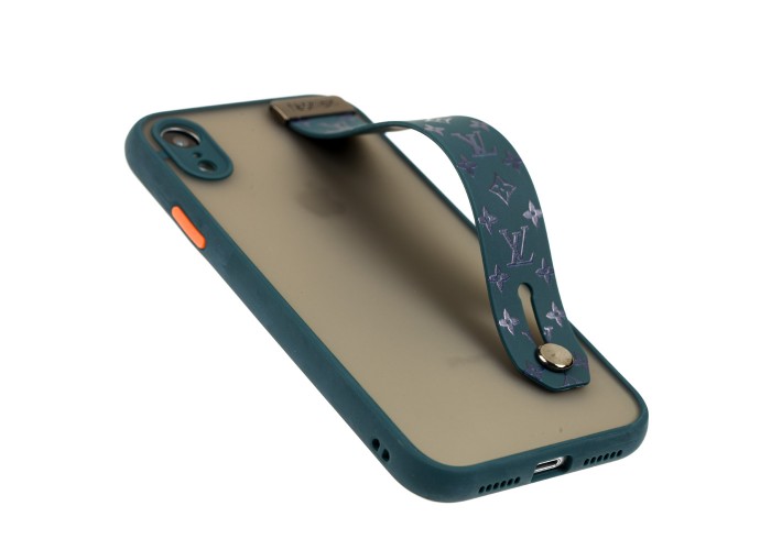 Чехол для iPhone Xr WristBand LV зеленый