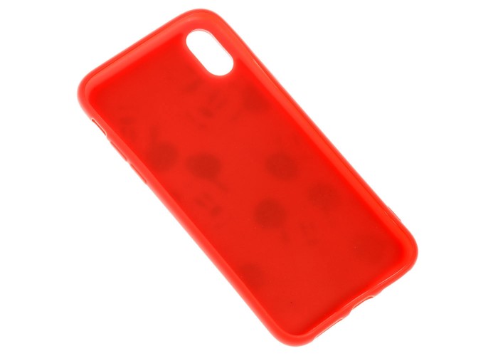 Чехол для iPhone Xs Max Mickey Mouse leather красный