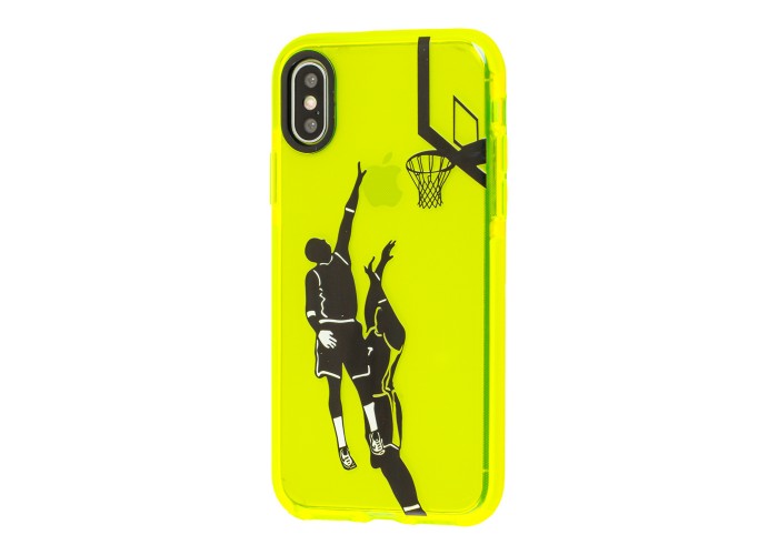 Чехол для iPhone Xs Max Neon print basketball