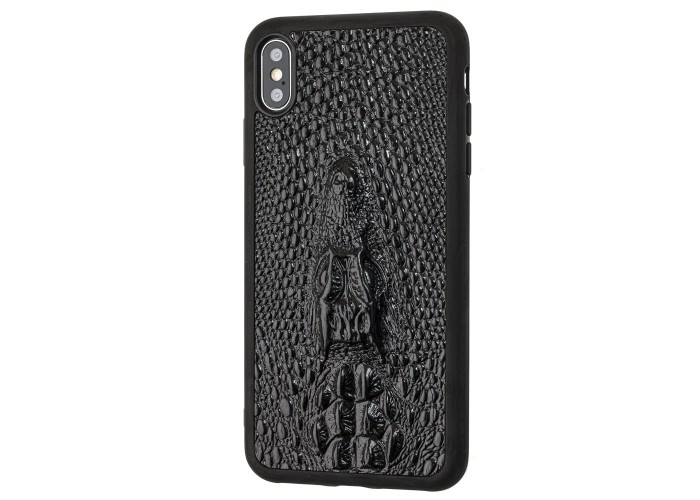 Чехол для iPhone Xs Max Reptile Cayman черный