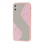 Чехол для iPhone Xs Max Shine mirror розовый