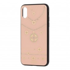 Чехол для iPhone Xs Max Tybomb ожерелье "розовый песок"