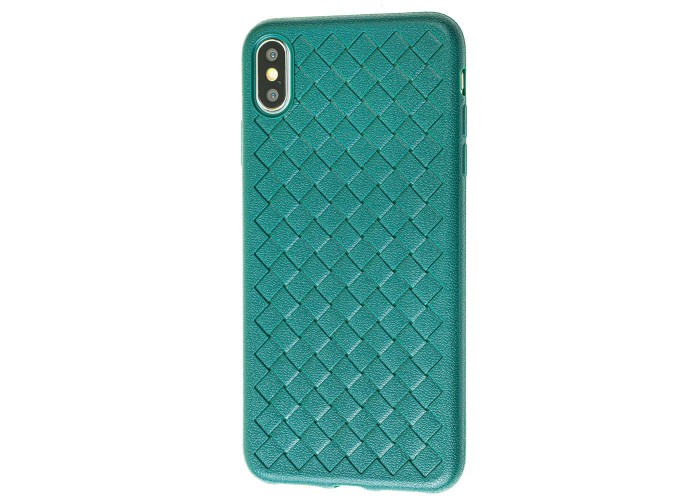 Чехол для iPhone Xs Max Weaving case зеленый