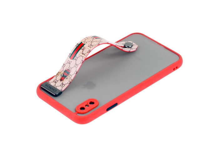 Чехол для iPhone Xs Max WristBand G IV красный