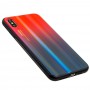 Чехол для iPhone Xs Max glass gradient красный