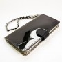 Чехол книжка для iPhone 7 Plus / 8 Plus Molan Cano Rara черно-белый зигзаг