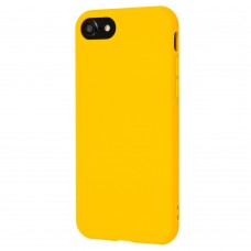 Чехол силиконовый для iPhone 7 / 8  матовый желтый