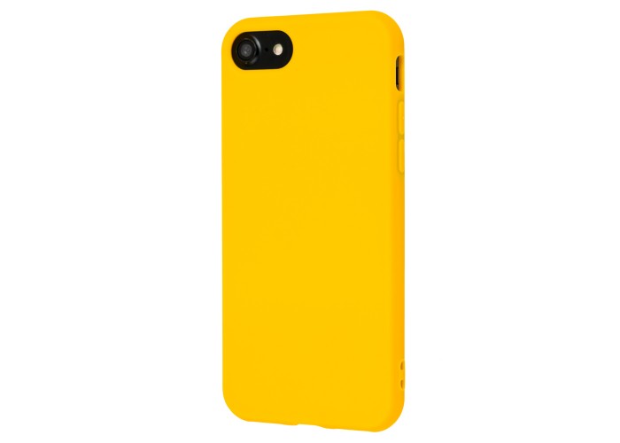 Чехол силиконовый для iPhone 7 / 8  матовый желтый