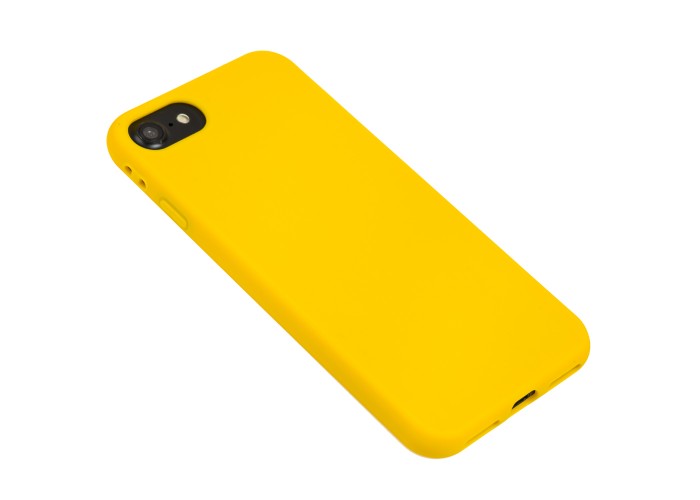 Чехол силиконовый для iPhone 7 / 8  матовый желтый