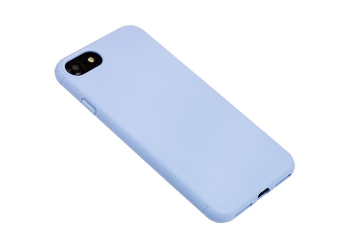 Чехол силиконовый для iPhone 7 / 8  матовый лиловый