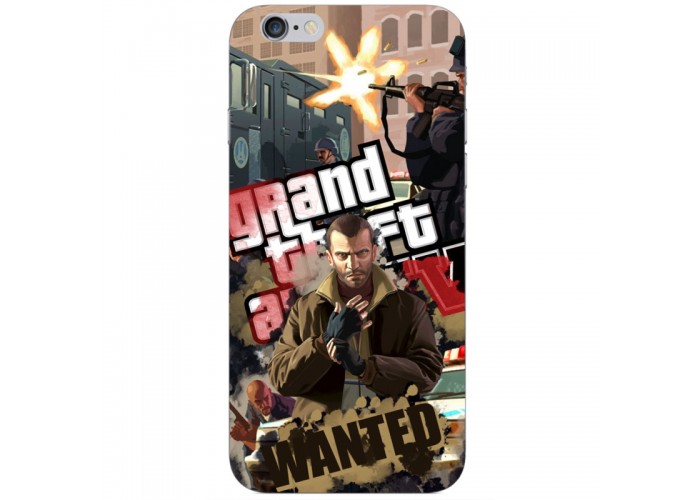 Силиконовый чехол Remax Apple iPhone 6 Plus 5.5 GTA 4