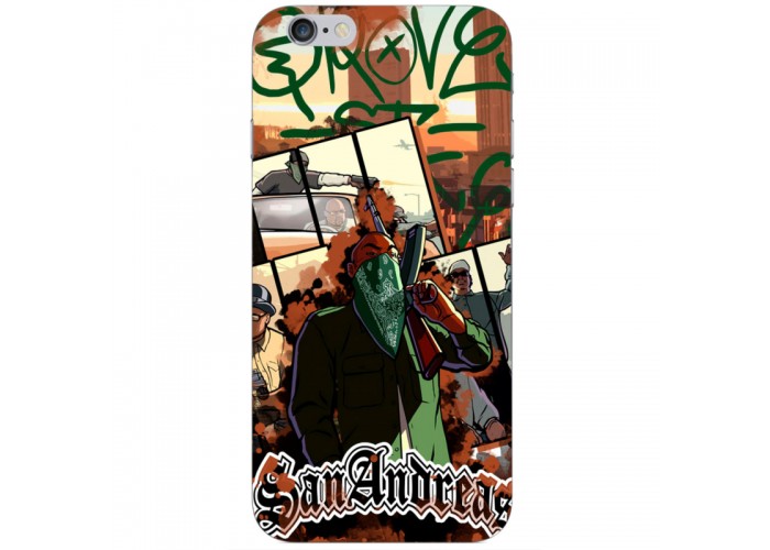 Силиконовый чехол Remax Apple iPhone 6 Plus 5.5 GTA San Andreas