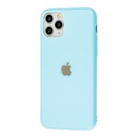 Чехол New glass для iPhone 11 Pro голубой