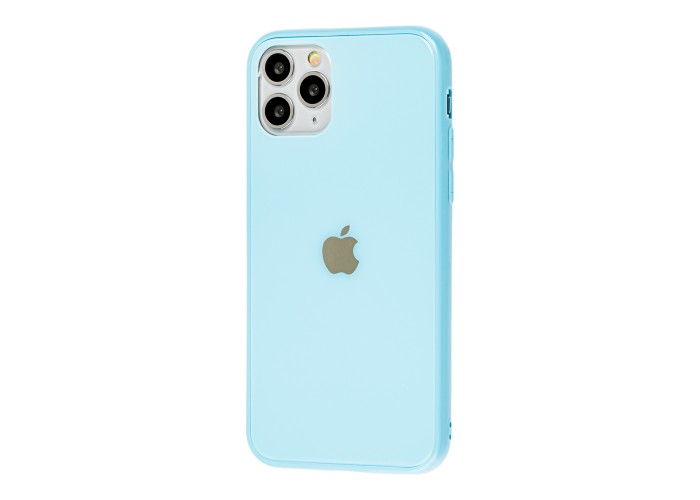 Чехол New glass для iPhone 11 Pro голубой
