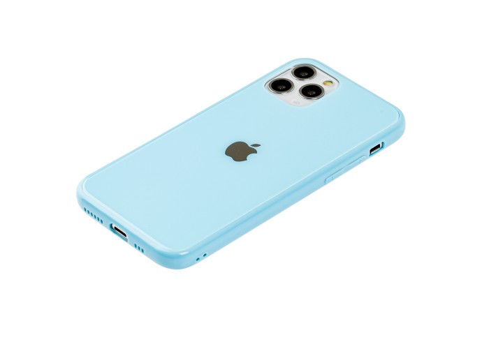 Чехол New glass для iPhone 11 Pro голубой