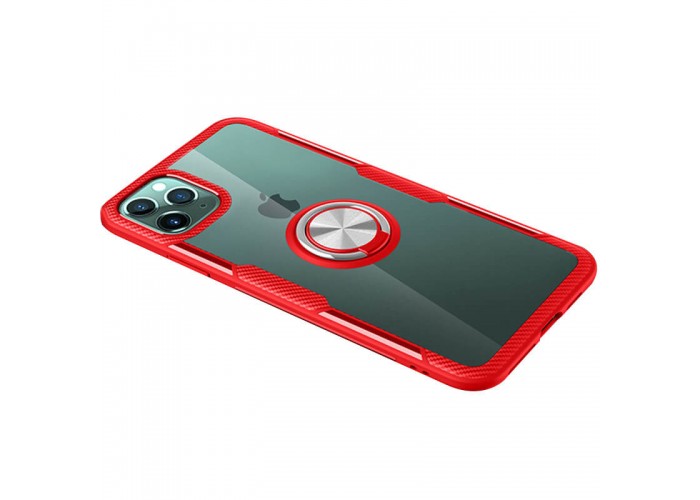 Чехол для iPhone 11 Pro Deen CrystalRing с кольцом красный