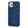 Чехол для iPhone 11 Pro Jesco Leather синий
