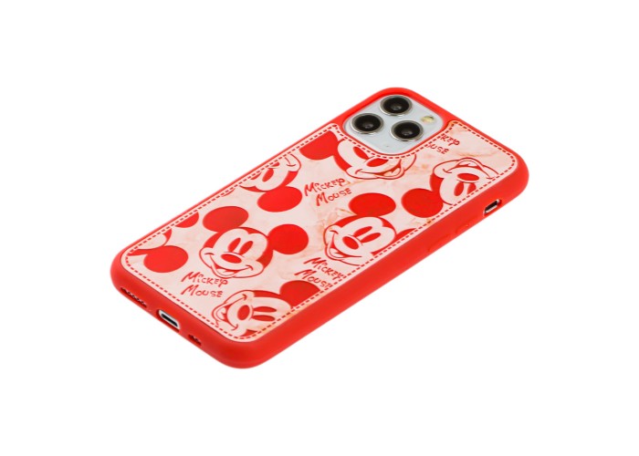 Чехол для iPhone 11 Pro Mickey Mouse ретро красный
