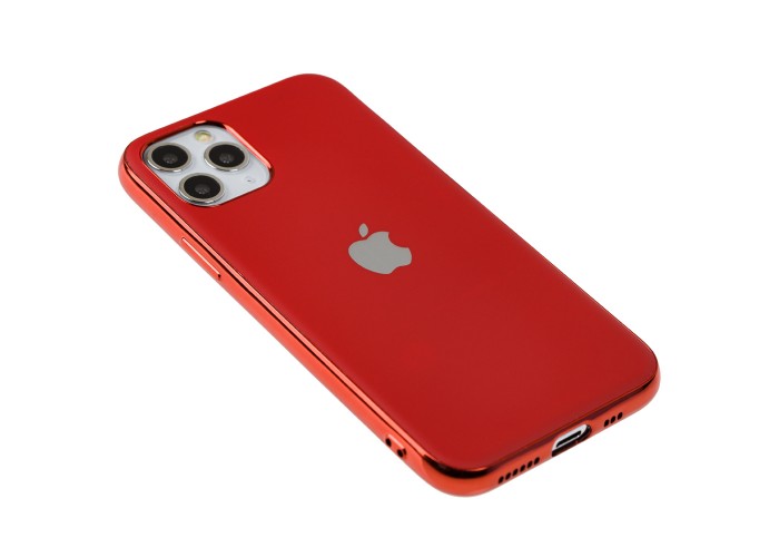 Чехол для iPhone 11 Pro Silicone case матовый (TPU) красный