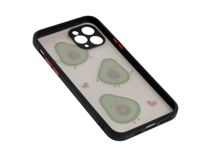 Чехол для iPhone 11 Pro Wave Cartoon lovely avocado / black