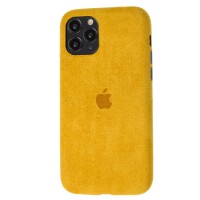 Чехол для iPhone 11 Pro Alcantara 360 желтый