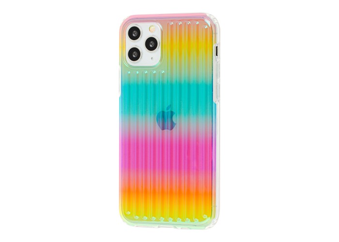Чехол для iPhone 11 Pro Gradient Laser радуга