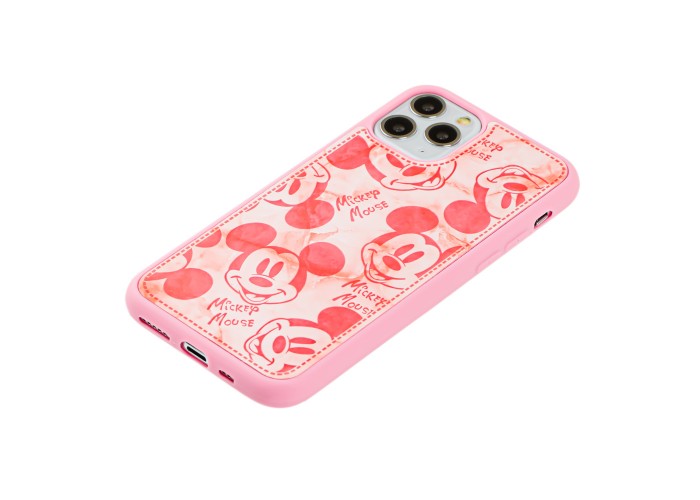 Чехол для iPhone 11 Pro Mickey Mouse ретро розовый