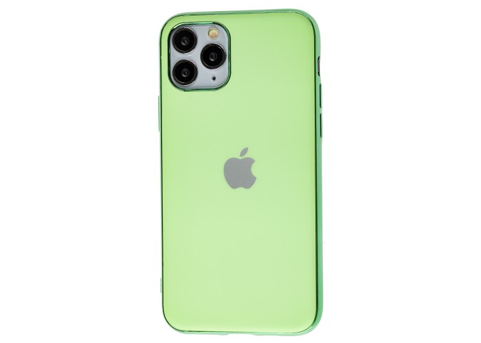 Чехол для iPhone 11 Pro Silicone case матовый (TPU) салатовый