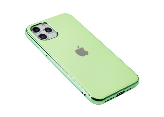 Чехол для iPhone 11 Pro Silicone case матовый (TPU) салатовый