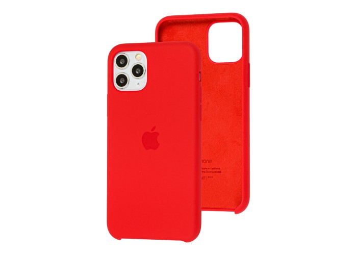 Чехол Silicone для iPhone 11 Pro Premium case красный