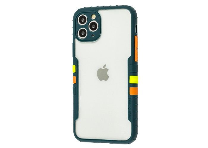 Чехол для iPhone 11 Pro Armor clear зеленый